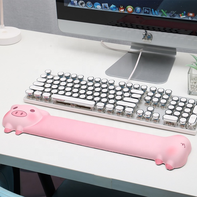 PC Keyboard Wrist Rest Gamer Custom Mouse Pad Silicone Computer Accessories Desk Pad Laptop Gaming Office Home Ergonomic Comfort