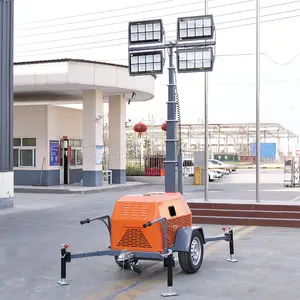 Industriële Lichttoren Met Generator Telescopische Lichttoren Diesel Stadion Lichttoren Prijs