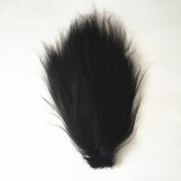 Poils de queue de yack de couleur gris-noir naturel chinois, longueur 40-50 cm