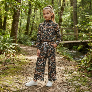 Ensemble 2 pièces décontracté pour filles Longlv, imprimé camouflage, écologique, haut sans manches et pantalon, tenue confortable - Product Image 3