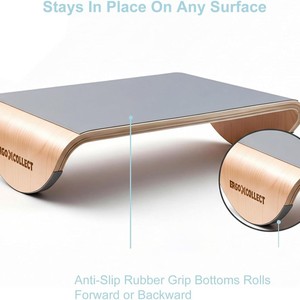 Nuevo reposapiés de madera transfronterizo, reposapiés para el hogar/oficina, tabla de equilibrio, reposapiés basculante para escritorio - Product Image 4