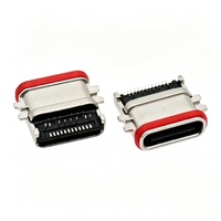 Connecteur femelle USB Type-C SMT 24 broches étanche IP68, port de câble 12V pour charge rapide et transmission de données, modèle TPC-E1104