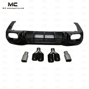 Diffusore posteriore in fibra di carbonio stile <span class=keywords><strong>B</strong></span> per Mercedes Benz AMG GT53 GT63 2019-2022 Difufser in carbonio con punte exhasut - Product Image 3