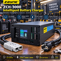 Chargeur de batterie intelligent 10-93V 2-30A 1500W 1800W 2000W avec écran LCD couleur et sortie réglable pour batteries lithium et plomb-acide de plusieurs types