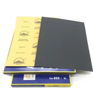 9*11 inç/230*280mm kuru silisyum karbür zımpara 60 ila 2000 Grit aşındırıcı/kum/Zımpara kağıdı parlatma taşlama için