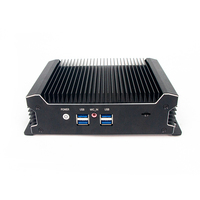 Mini PC Industrial sin Ventilador, Core I7/I5, SSD, VGA, RS232, Pantalla Táctil Integrada, USB 3.0, 2*LAN, N5105, Computadora en Caja, Linux/Win10/Win11 1