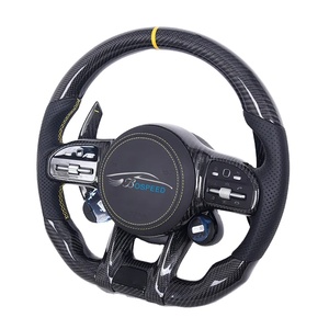 <span class=keywords><strong>Volant</strong></span> en fibre de carbone pour Mercedes Benz C63 E63 W213 C43 <span class=keywords><strong>A45</strong></span> G63 G500 S63 GLA45 GLS63 W204 W205 <span class=keywords><strong>AMG</strong></span> LED <span class=keywords><strong>Volant</strong></span> - Product Image 1