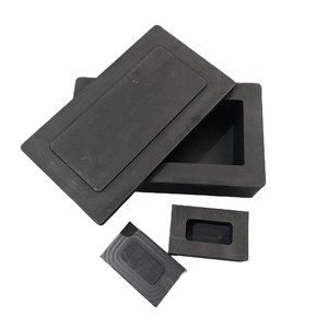 High Pure <strong>Graphite</strong> Ingot Mold <strong>Box</strong> Tray Boat Mould in Stock for Gold Silver Ingot Casting Gold Ingot Casting <strong>Graphite</strong> Mold - Product Image 1