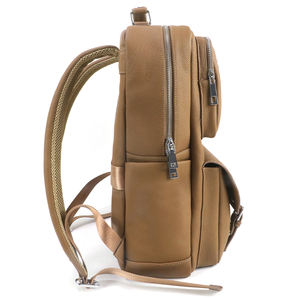 PU Leather Laptop <b>Backpack</b> Business Travel <b>Backpack</b> <b>Large</b> Capacity Multi Pocket <b>Backpack</b> OEM Manufacturer - Product Image 3