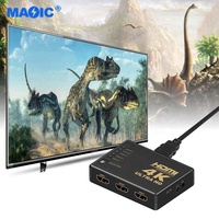 Équipements Audio vidéo OEM 4k 5 en 1 sortie commutateur hdmi 5x1 commutateur hdmi 5 ports avec télécommande IR