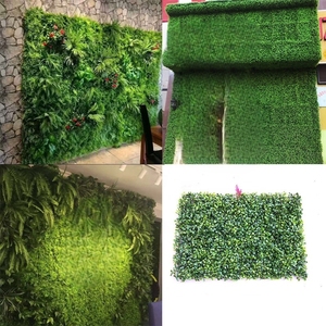 Hesper Ngoài Trời Vườn Cảnh Quan Trang Trí Nội Thất Chống Giả Nhựa Cỏ Nhân Tạo Nhà Máy Tường Backdrop Bảng Điều Chỉnh Màu Xanh <span class=keywords><strong>L</strong></span>á Cây Cỏ Tường Cho Tường - Product Image 3