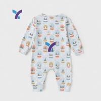 Combinaisons personnalisées unisexes à double fermeture éclair en viscose de bambou pour bébé, ensemble de combinaisons intégrales personnalisées pour bébé