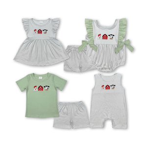 RTS Embroidery GSSO3131 Mama's Girl Flowers Pink Flutter Sleeve Shorts Girls Set - Product Image 3
