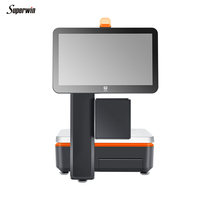 Système de point de vente tout-en-un AI Scale avec imprimante thermique et scanner de codes à barres pour supermarchés Support OEM & ODM personnalisé