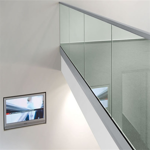 <span class=keywords><strong>Barrière</strong></span> de protection <span class=keywords><strong>en</strong></span> <span class=keywords><strong>verre</strong></span> <span class=keywords><strong>en</strong></span> U moderne Prima <span class=keywords><strong>pour</strong></span> escalier et <span class=keywords><strong>terrasse</strong></span>, idéale <span class=keywords><strong>pour</strong></span> villa, jardin et appartement - Product Image 3
