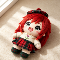 Boneka Plush Kartun Lucu Desain Asli Logo Kustom Warna-warni Bahan Katun PP Lembut OEM Merek Merchandise Pasokan Grosir Hadiah untuk Anak Perempuan Bersertifikat CE