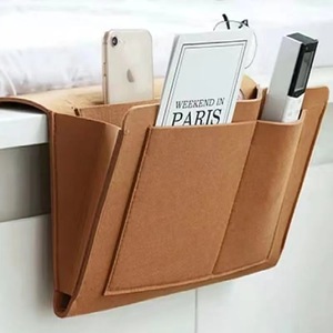 Best-selling convenient <b>bed</b> <b>sofa</b> table hanging storage bag felt bedside storage bag - Product Image 3