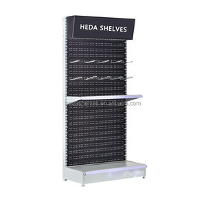 Nhà Máy Giá đen kim loại hiển thị Kệ Gondola Kệ điện cửa hàng thiết kế giá - Product Image 6