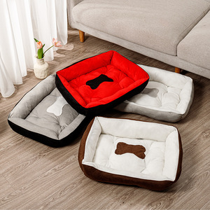 Venta al por mayor Rectangular Ecológico Engrosado Cálido Invierno Mat Pet <span class=keywords><strong>Bed</strong></span> para perros grandes y pequeños - Product Image 4
