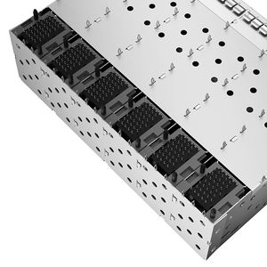 2180640-1 TE Remplacement 240P 2x6 Ports Light Pipe Press-Fit SFP + <span class=keywords><strong>Cage</strong></span> avec connecteur intégré - Product Image 5