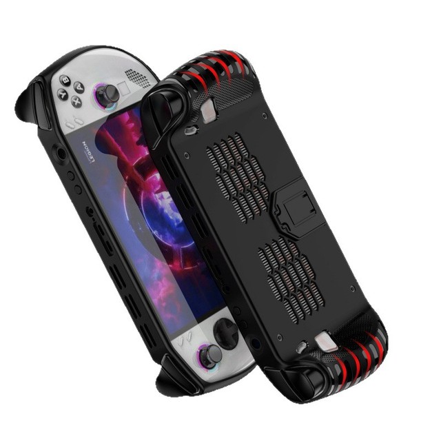 Shockproof Soft TPU Case for Legion GO S Rubber Drop-resistant All-inclusive Game Protective Case Full Coverage with Stand
