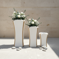 Ensembles de jardinières en fibre de verre personnalisées, jardinières de jardin d'extérieur, jardinières minimalistes en fibre de verre, grands bacs de plantation