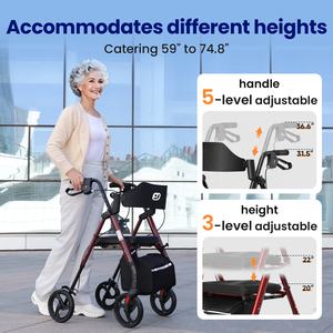 Mesin bantuan berjalan lipat kustom, untuk orang tua penyandang cacat, peralatan rehabilitasi jalan tegak - Product Image 2