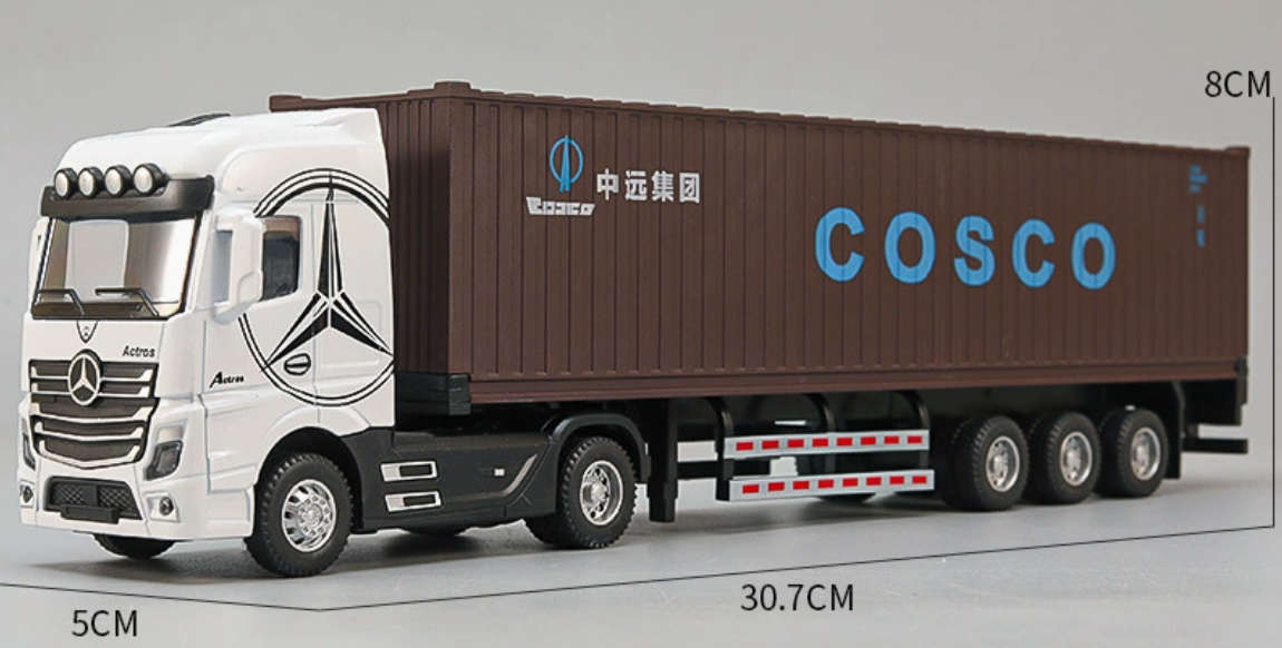 Brown container [white benz]