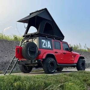 Le nouveau toit de tente triangulaire en aluminium ultra-fin pour l'extérieur est robuste et durable, et peut être installé rapidement pour les voyages en voiture - Product Image 4