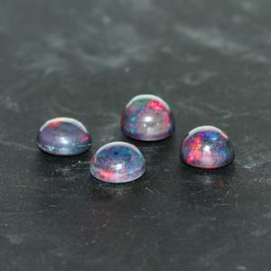 YASHEE Ópalo Etíope Negro Natural 7x7mm Redondo Multifuego, Gema para Joyería, Piedras Sueltas - Product Image 3