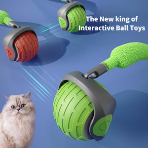 Speedy Tail Entertainment Eco-Friendly Automatic Cat Ball Toy with Replaceable Tail <b>Plastic</b> & Silicone Material Simple Design - Product Image 4