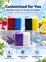 Tablet Pembersih Toilet OEM Kustom Grosir, Aroma Ganda, Dua Kubus, Tahan Lama