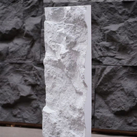 Panneaux muraux insonorisés 3D en fausse pierre PU, poids léger, pour décoration murale de maison