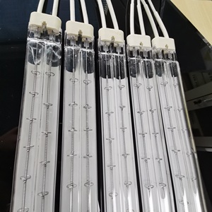 Sóng ngắn phim Sữa Hồng ngoại Ống sưởi ấm <span class=keywords><strong>Halogen</strong></span> dây vonfram đôi lỗ đèn hồng ngoại để sấy sơn - Product Image 2