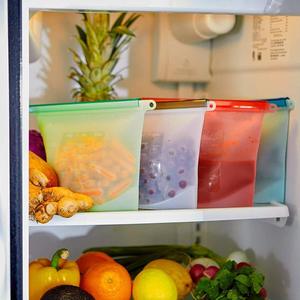 Sac de conservation pour sandwichs et lait en silicone personnalisé, sans BPA, de qualité alimentaire, hermétique, étanche, réutilisable, compatible lave-vaisselle - Product Image 2