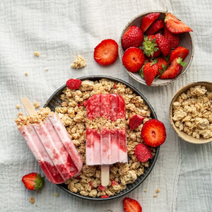 375g Hojuelas de Avena Altas en Fibra con Fresas y Almendras, Granola con Bayas Liofilizadas, Bajo en Carbohidratos, Sin Azúcar, Cereal Crujiente para Desayuno para Adultos - Product Image 6