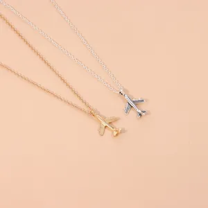 New Arrival Geometric one direction Airplane Pendant Necklace For Women and Girls