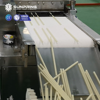Machine de fabrication de paille de riz SunPring paille de riz à boire ligne de production de paille de riz à boire
