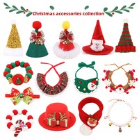 Chapeau de Père Noël et écharpe en feutre pour chat Z Pet, idéal pour les fêtes de Noël, accessoire photo pour animaux de compagnie