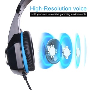 Auriculares con cable para PS4 X box One, estéreo, para juegos, sonido envolvente, <span class=keywords><strong>PC</strong></span>, con micrófono y luz LED - Product Image 6