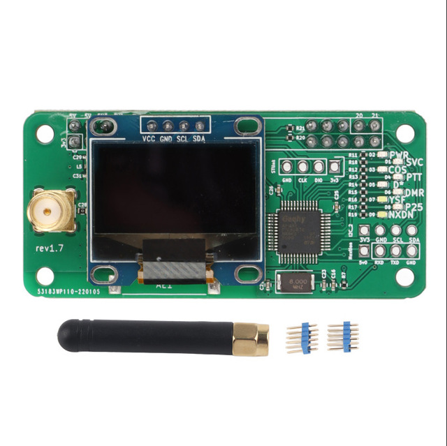 New MMDVM Digital Hotspot Expansion Board Wifi Voice Modem with DMR P25 YSF Radio Station for Raspberry Pi Zero W RPI 3