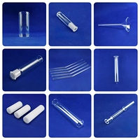Tube à essai en quartz pur à 99,99 % |   Résistant à la chaleur, transparent, à une extrémité fermée |   Pliage/soudage en laboratoire personnalisable |   1100C