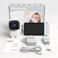 Anicebb Toptan 5 inç 1080p WiFi 2.4G Çift Modlu Video Bebek Monitörü Kamera İki Yönlü Ses Gece Görüşü Müzik Çalar Ninniler