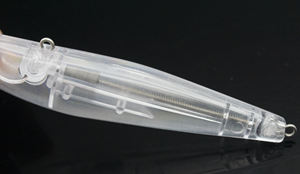 Leurre de pêche vierge non peint, corps de leurre méné 11.19g 110mm, appât méné, jerkbait, suspension vierge, leurre méné de surface 8330 # - Product Image 3