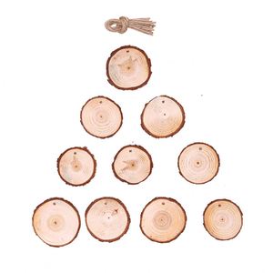 Hot Selling <b>Decorations</b> Diy Wooden 6Cm 10 Pieces Package Furniture <b>Supplies</b> <b>Christmas</b> Tree Pendant - Product Image 5