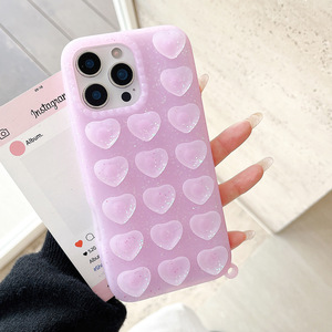 ขายส่งเคสโทรศัพท์ซิลิโคนแบบมีจุกดูดติดแน่น รูปหัวใจ สไตล์ฮิต พร้อมโลโก้สั่งทำได้ สำหรับ iPhone ทุกรุ่น - Product Image 2