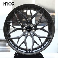 Jantes forgées concaves HTOR personnalisées de 17 à 18 pouces 5x114.3 5x135, finition gris poli, compatibles avec ES NX RX CR-V Telluride Navigator Blackwood