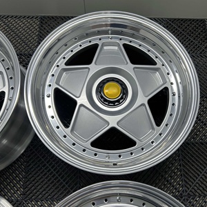 Jantes en alliage forgées Bku 3 pièces 5x108 pour Ferrari F40 F50 <span class=keywords><strong>288</strong></span> <span class=keywords><strong>GTO</strong></span> Enzo LaFerrari F8 Tributo 18 19 pouces Deep Dish Classic - Product Image 5
