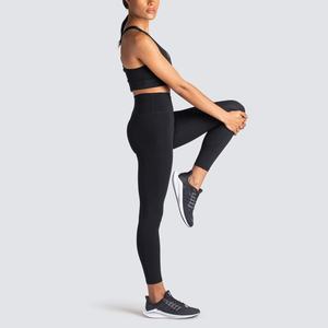 Pantalons de yoga pour femmes de haute qualité avec fermeture élastique à la taille, logo personnalisé, vente en gros, leggings de sport vierges qui remontent les fesses - Product Image 2