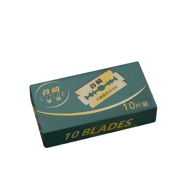 Double Edge Razor Blades Salon Use Shaving Old-fashioned Shaver Blade 10 Pieces Pack Stainless Steel Blade